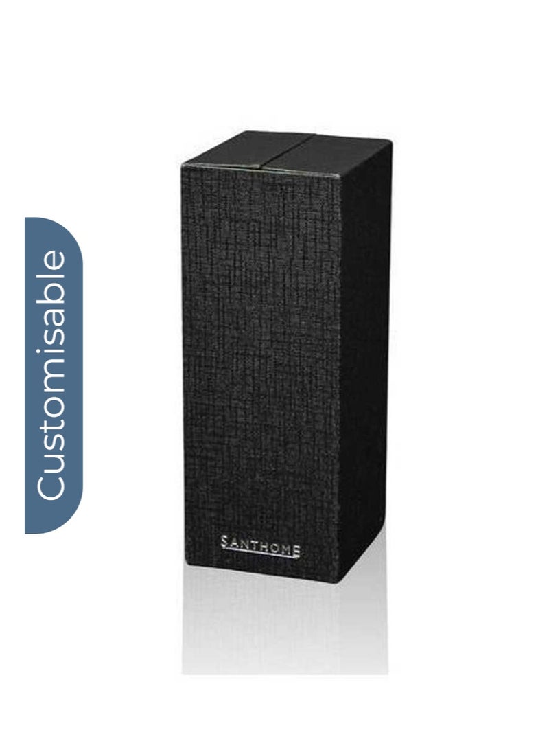 SANTHOME Personalised Premium Metal Roller Pen in Gift Box - Black - Image 3