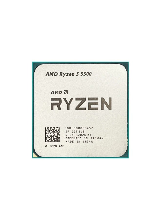 AMD Ryzen 5 5500 3.6GHz 6-Core 12-Thread R5 5500 Socket AM4 7NM L3=16M Processor 65W DDR4 No Fan - Image 1