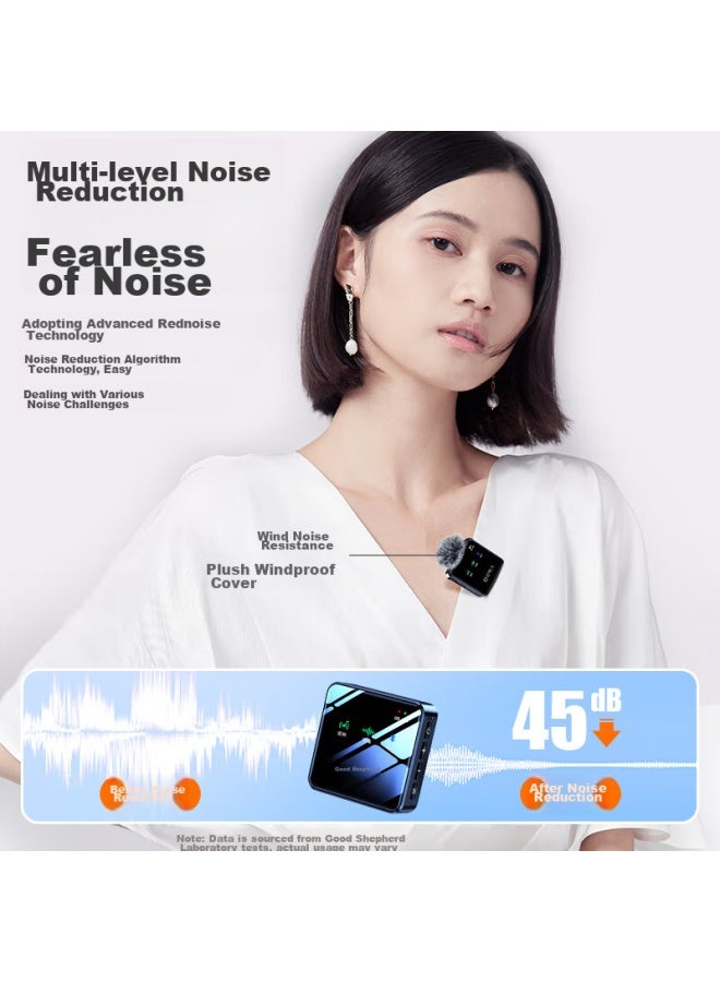 The Good Shepherd Good Shepherd Wireless Lavalier Microphone, One-to Receiver, Outdoor Noise-cancelling Microphone, Video Recording And Equipment, Tiktok Influencer, Karaoke, Mobile-specific Sound Card - Image 3