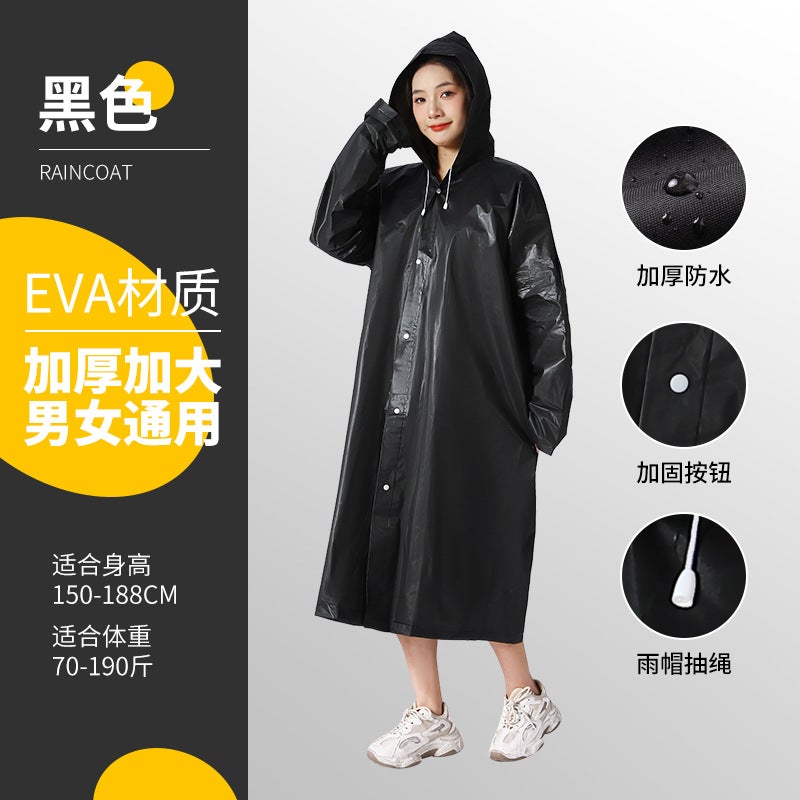 Non-Disposable EVA Raincoat – Thickened Hiking Poncho for Adults and Children - Image 1