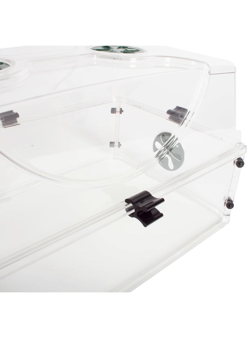 EarlyGrow EarlyGrow 95776 Medium Vented Propagator Height Extenders Set 2Pack of Side Extensions with Security Clips Green  - Image 3