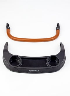 LUCID Luxury Baby Stroller Handle with Umbrella and Leather Cover from Lucid Baby Model - POCKIT PLUS - Blue  - Image 3