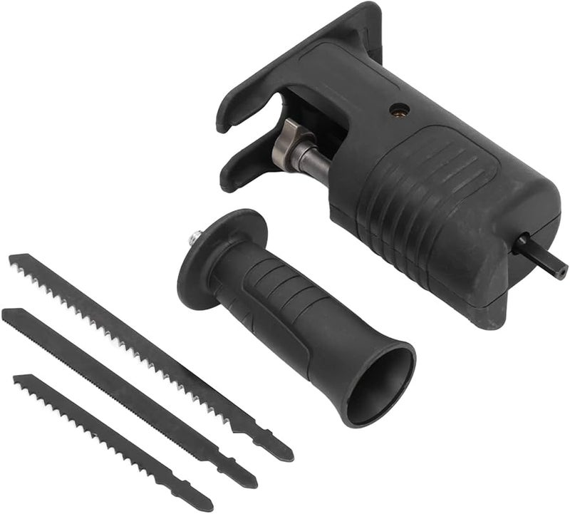 Reciprocating Saw Attachment Kit For Cordless Drills With Metal And Wood Cutting Blades - Image 2