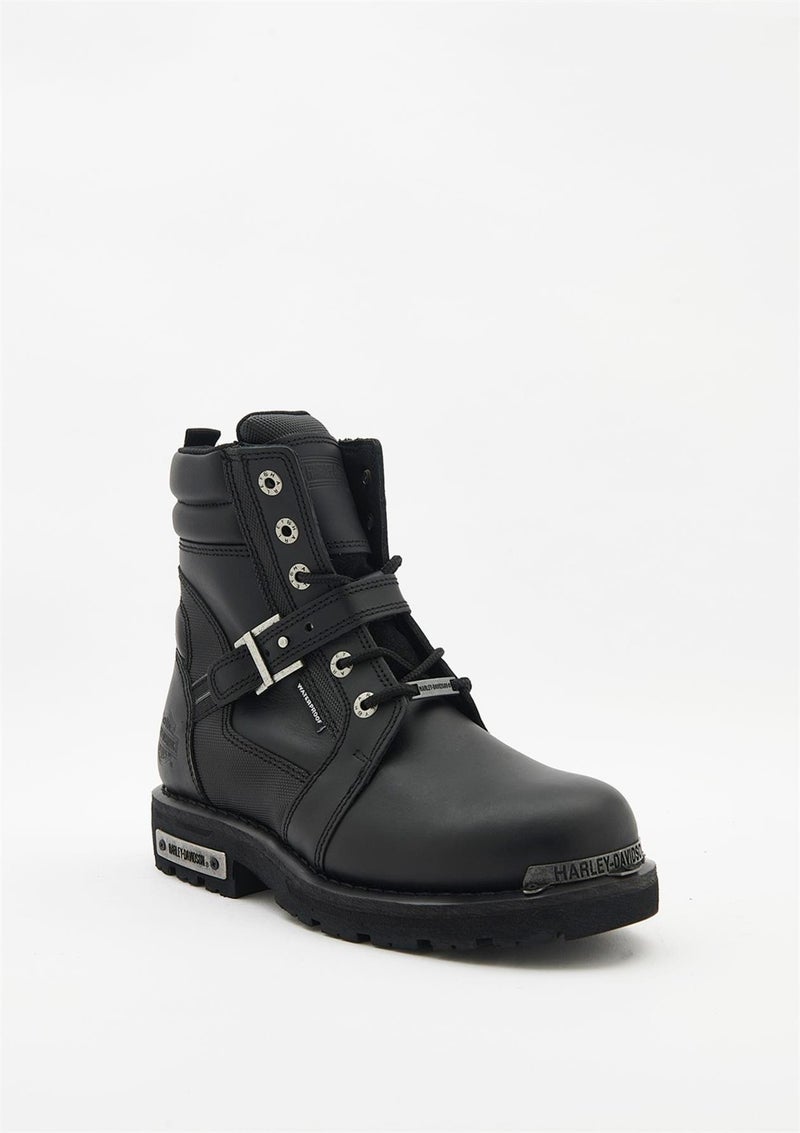 Harley-Davidson Franco Waterproof Black Leather Boots