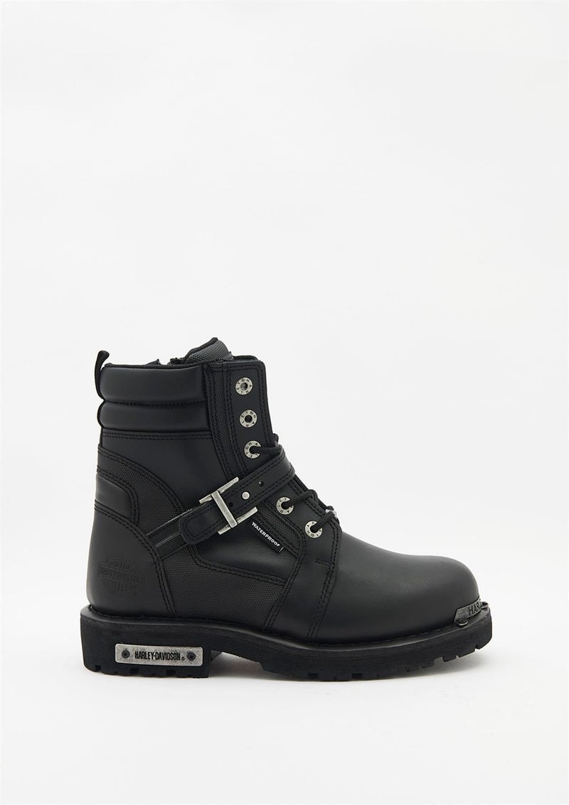 Harley-Davidson Franco Waterproof Black Leather Boots
