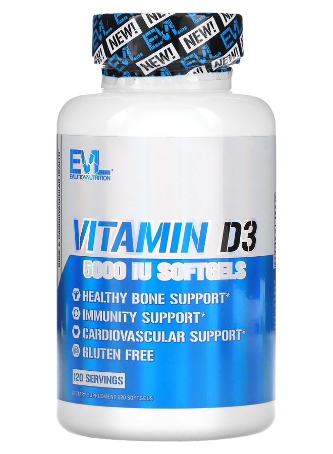 Vitamin D3 5000 IU 120 Softgels