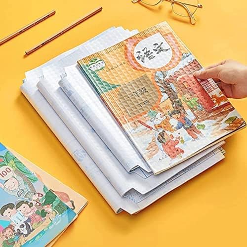 DIVUE Book Biding Sticker Covers Self-Adhesive [30 Pcs- 3 Different Sizes -10 Each] Waterproof Plastic Clear Paper for Textbooks Hardcover Protective Thick Sticky Cover for Students School Office - Image 1