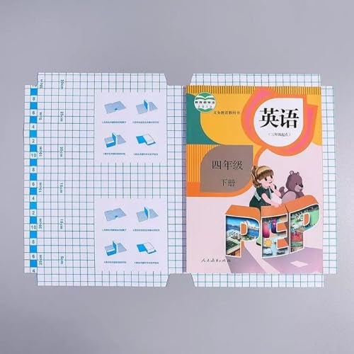 DIVUE Book Biding Sticker Covers Self-Adhesive [30 Pcs- 3 Different Sizes -10 Each] Waterproof Plastic Clear Paper for Textbooks Hardcover Protective Thick Sticky Cover for Students School Office - Image 5