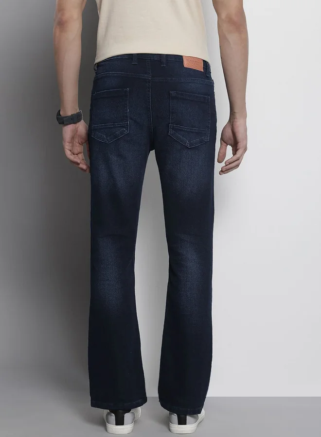 The Indian Garage Co  Men Bootcut Fit Solid Jeans for Men | Best Price UAE