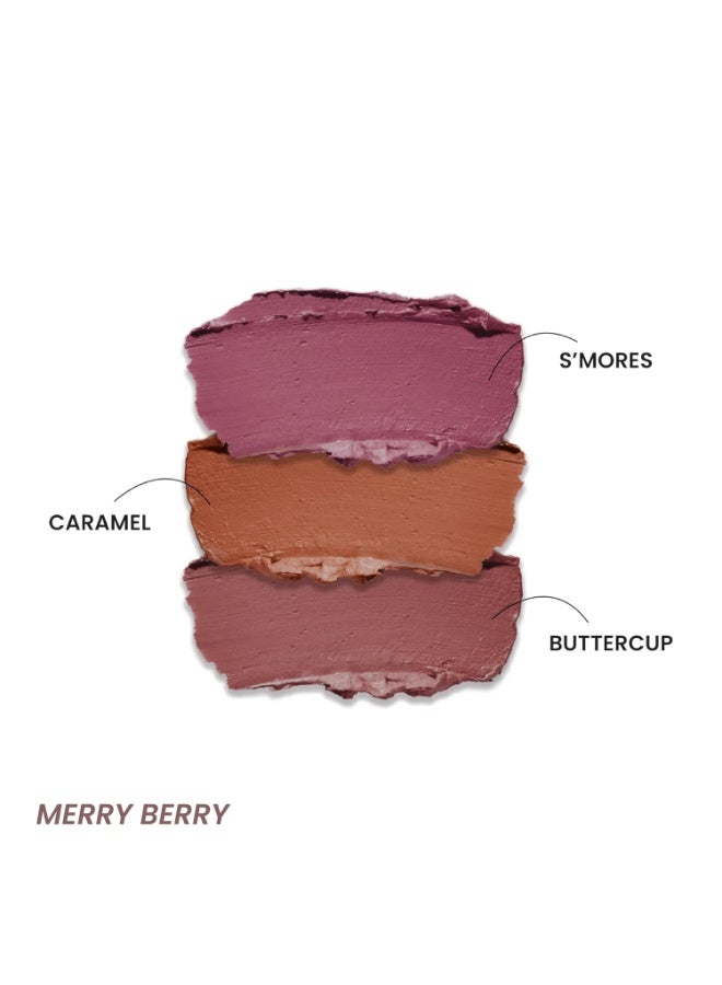 LAMIOR Blurry Fudgy Lip Tint - Combo of 3, Shade - Merry Berry | Ultra Velvety Matte | Transfer Proof & Hydrating Formula | Long-Lasting Lip Tint with Cushion Applicator | Vegan & Cruelty-Free - Image 2