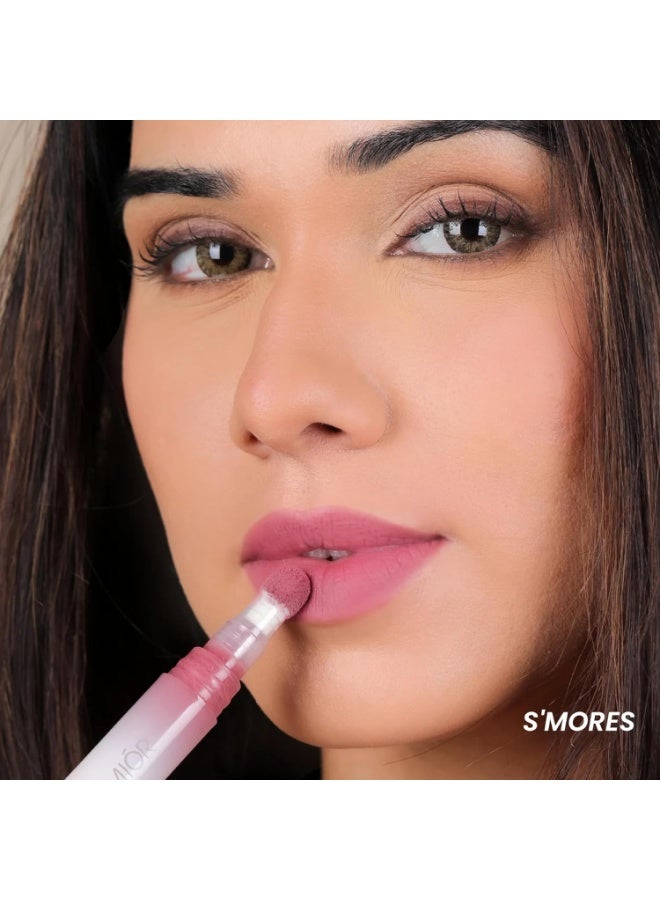 LAMIOR Blurry Fudgy Lip Tint - Combo of 3, Shade - Merry Berry | Ultra Velvety Matte | Transfer Proof & Hydrating Formula | Long-Lasting Lip Tint with Cushion Applicator | Vegan & Cruelty-Free - Image 3