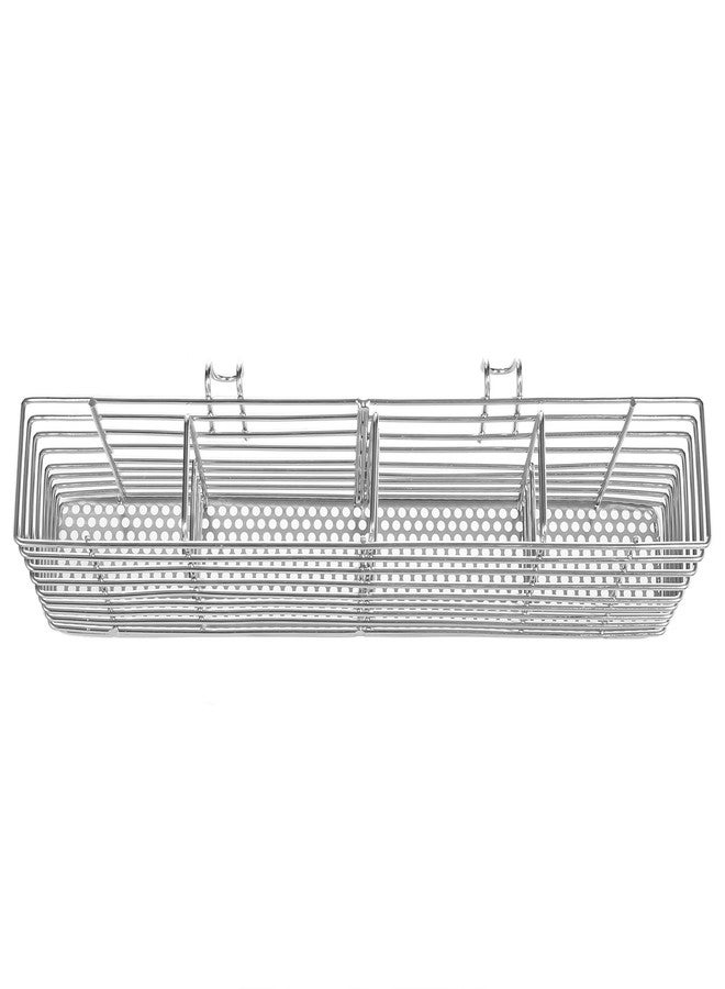 Slideep Stainless Steel Cutlery Utensil Holder Silverware Organizer with Hooks removable Drying Rack Silverware Holder Utensil Cutlery Basket Kitchen Dish Drainer Dish Drying Rack - Image 3