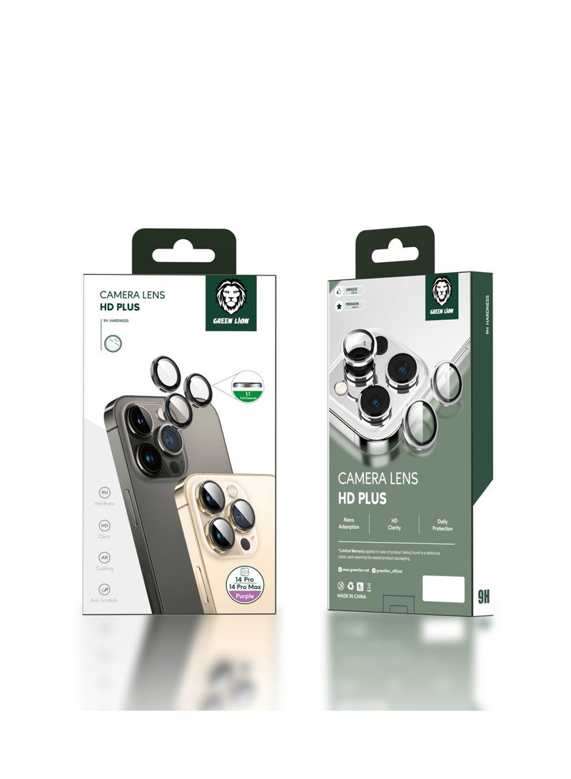 GREEN LION HD Plus Camera Lens for iPhone 14 Pro / 14 Pro Max / The Ultra-Clear Lenses / 9H Durable Glass / HD Clarity / Anti Scratch / High Transparency / Shatter Protection / Anti-Glare Coating / Anti Fingerprint / Water Resistant / Nano Absorption / Innovative Design / Easy Installation - Gold - Image 3