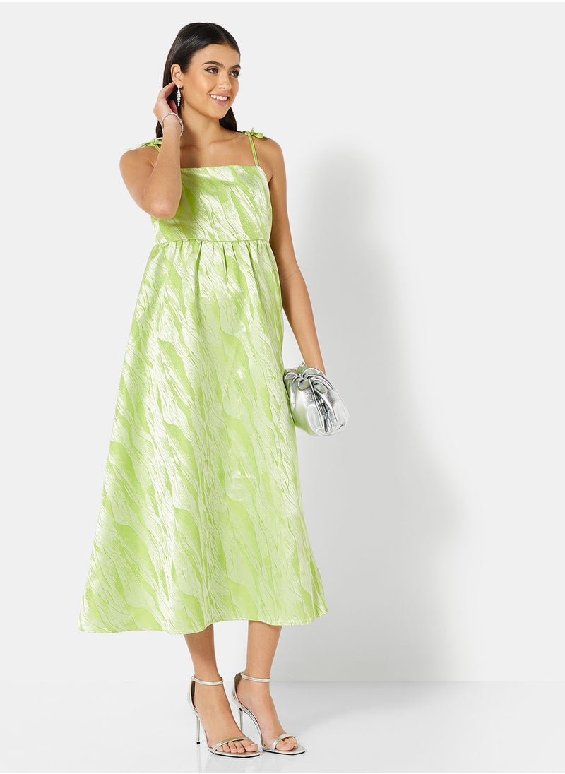 VERO MODA - Recycled Square Neck Midi Dress - Image 1