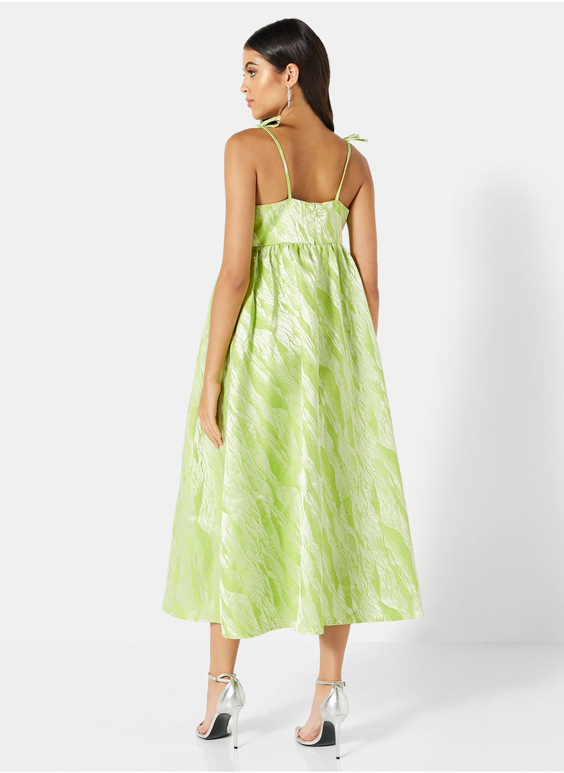 VERO MODA - Recycled Square Neck Midi Dress - Image 1