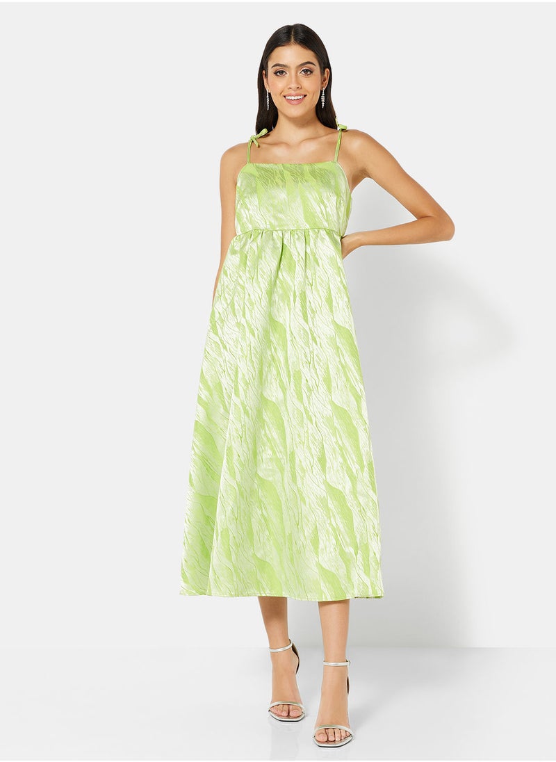 VERO MODA - Recycled Square Neck Midi Dress - Image 1