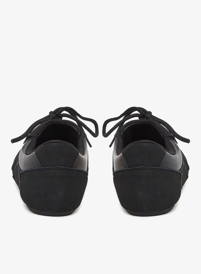 Styli Active Women Black Lace Up Sneakers - Image 5