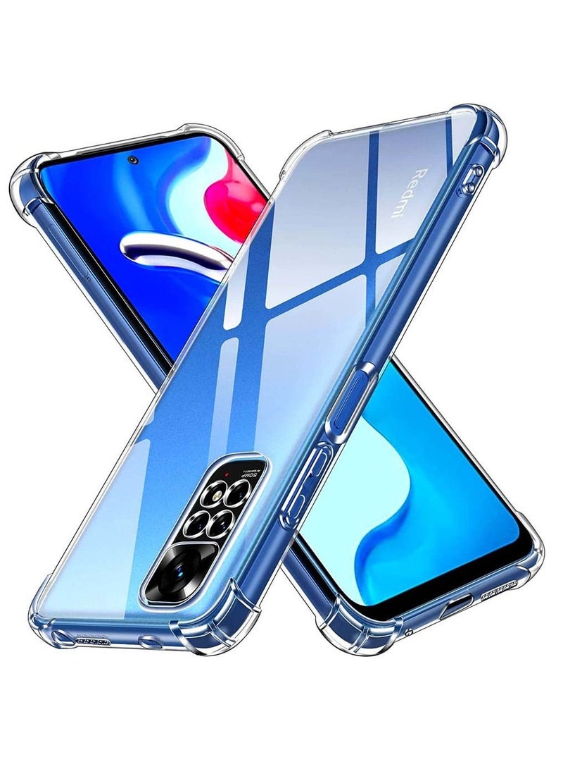 BORTONY Redmi Note 11 Pro Case with Camera Protection Shock Absorption Bumper soft Transparent Protective Cover Compatible with Redmi Note 11 Pro/Note 11 Pro 5G - Image 1