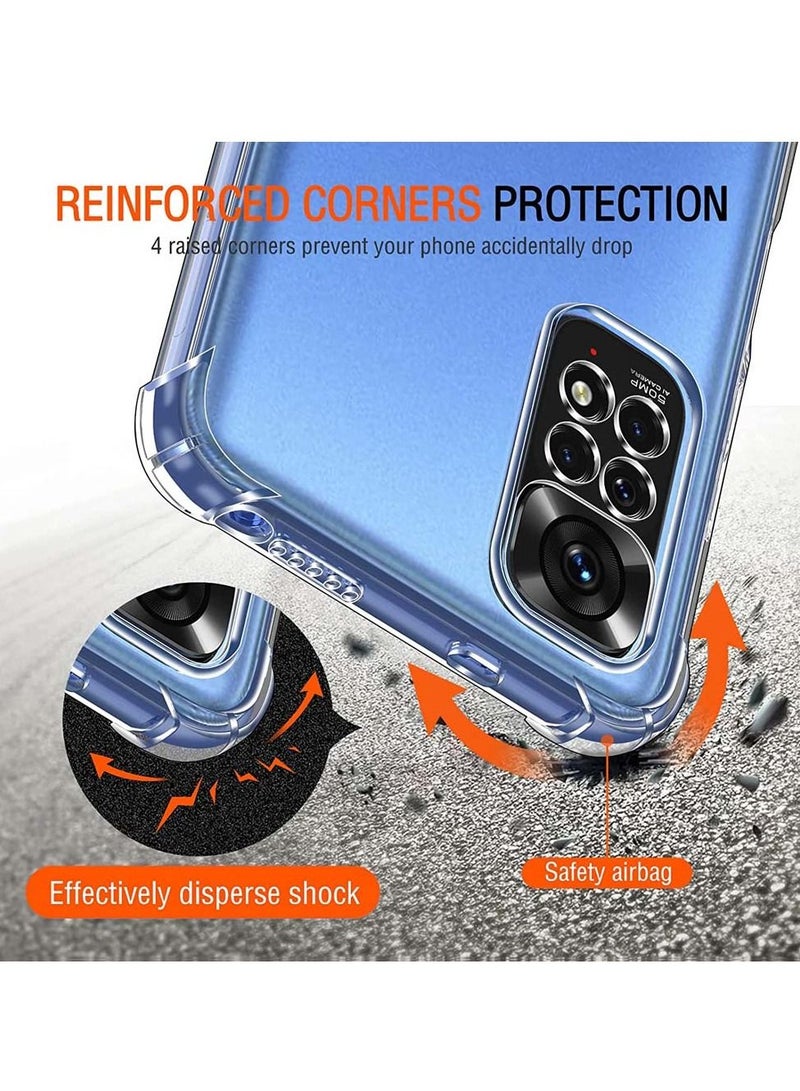 BORTONY Redmi Note 11 Pro Case with Camera Protection Shock Absorption Bumper soft Transparent Protective Cover Compatible with Redmi Note 11 Pro/Note 11 Pro 5G - Image 4