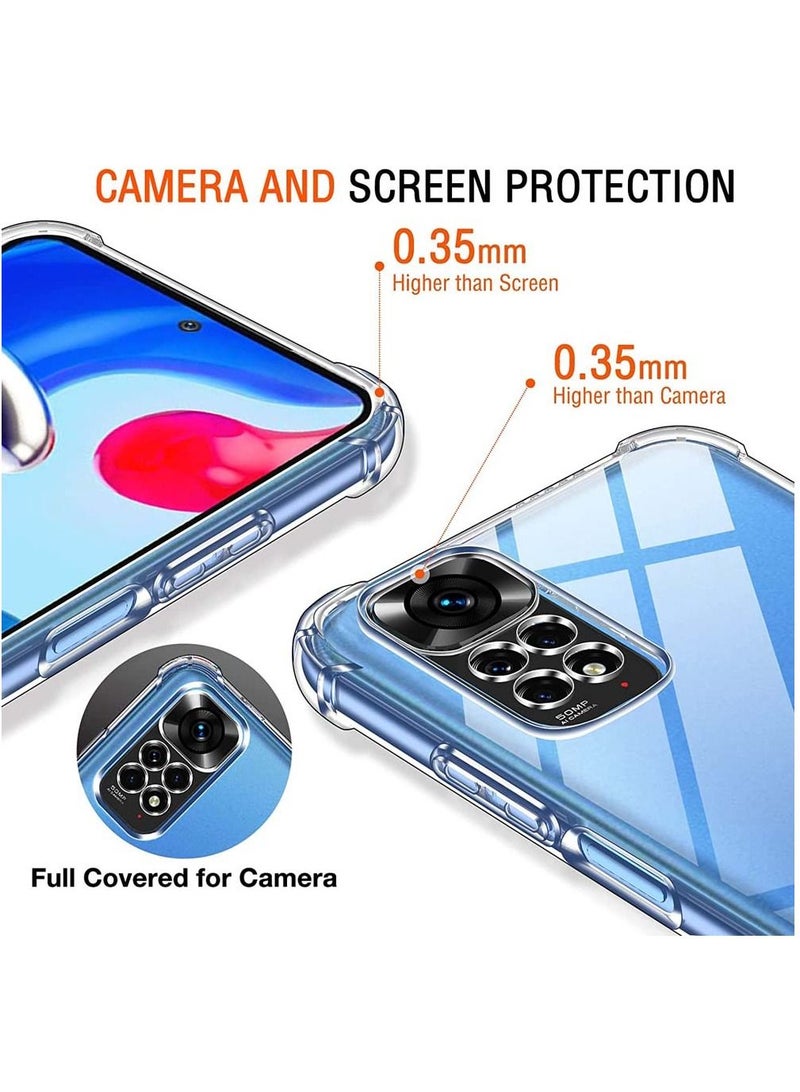 BORTONY Redmi Note 11 Pro Case with Camera Protection Shock Absorption Bumper soft Transparent Protective Cover Compatible with Redmi Note 11 Pro/Note 11 Pro 5G - Image 2