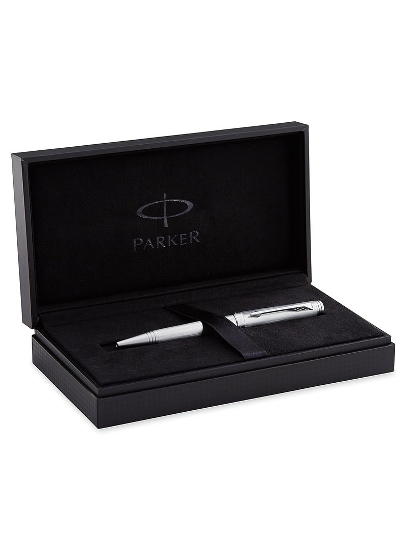 Parker Premier Monochrome Titanium |Ballpoint Pen| Gift Box| 6059 - Image 1