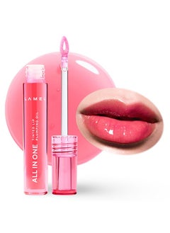 LAMEL Lamel All-in-One Lip Oil - Lightweight, Tinted, Plumping, Hydrating Lip Gloss - Lip Balm for Day & Night Use, Long-Lasting Lip Stain, Lip Glow Oil, No-Sticky Gloss, Lip Plumper Tint - Peachy №401  - Image 1