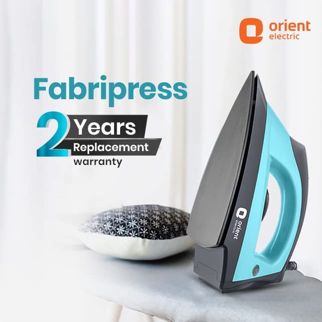 Orient Electric DIFP10BP Fabric Press Dry Iron (Black and Blue) - Image 2