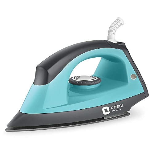 Orient Electric DIFP10BP Fabric Press Dry Iron (Black and Blue) - Image 1