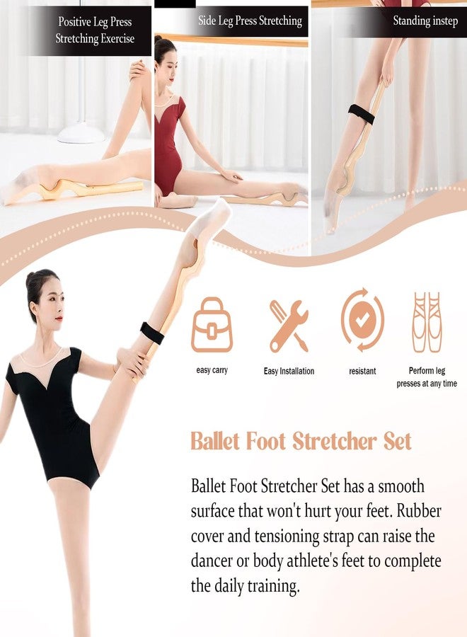 Xanadued Ballet Foot Stretcher Set, Original Dance Foot Stretcher Ballet Training Equipment for Easy Carry for Easy Carry for Dancers, Yoga People - Image 4