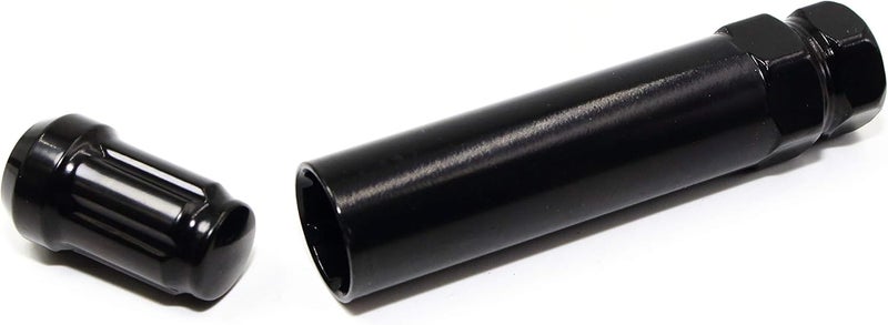 Veritek Performance Set of 20 Black Spline Drive Tuner Lug Nuts with Key - 12x1.5mm, 1.40 Inch Length - Image 3