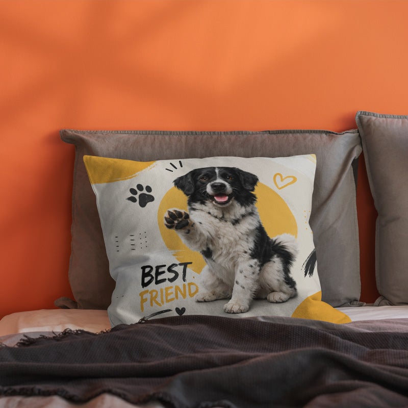 Cute Dog Print Decorative Throw Pillow Cover Soft Sofa Cushion Cover Home Living Room Decor Gift - Image 5