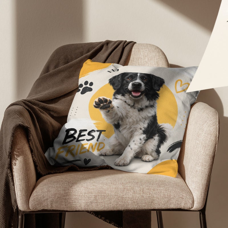 Cute Dog Print Decorative Throw Pillow Cover Soft Sofa Cushion Cover Home Living Room Decor Gift - Image 4