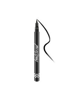 Beauty For Real Finish Line Liquid Eyeliner Jet Black 24 Hour Wear Highly Pigmented Transfer Resistant Waterproof Formula Ultra Precise Brush Tip 0.05 Oz  - Image 1