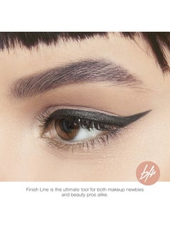 Beauty For Real Finish Line Liquid Eyeliner Jet Black 24 Hour Wear Highly Pigmented Transfer Resistant Waterproof Formula Ultra Precise Brush Tip 0.05 Oz  - Image 5