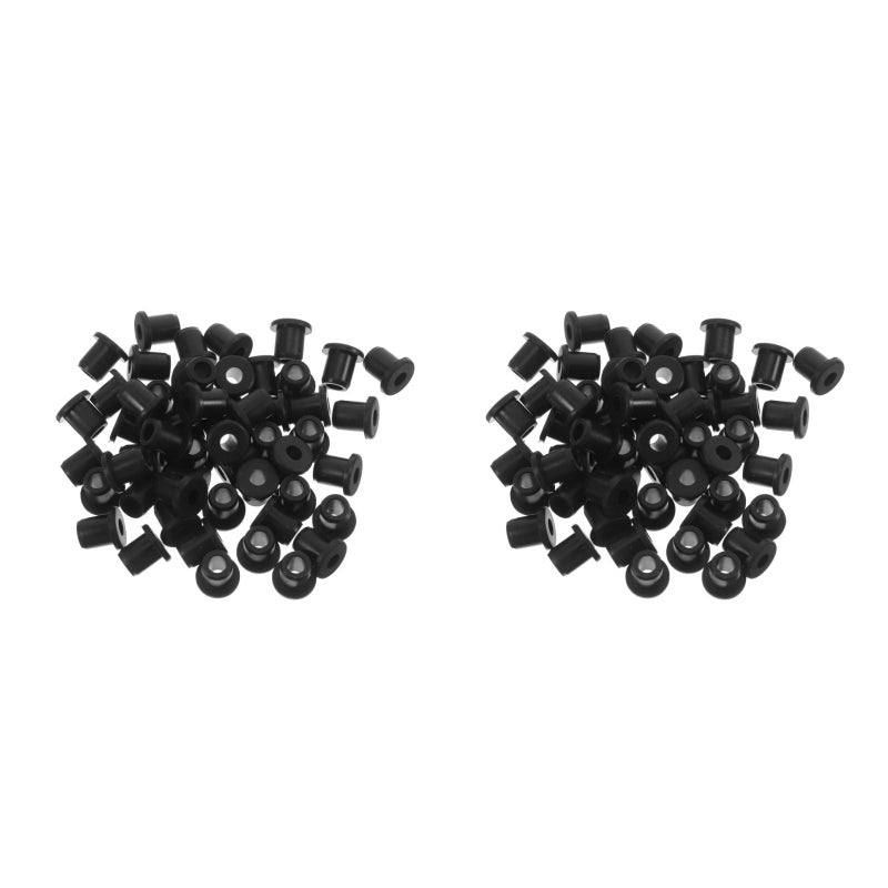 100 pcs Silicone T-Shaped Perforated Grommet Plugs for Cable Silicone Wire Grommets for Industrial and Home Use - Image 1
