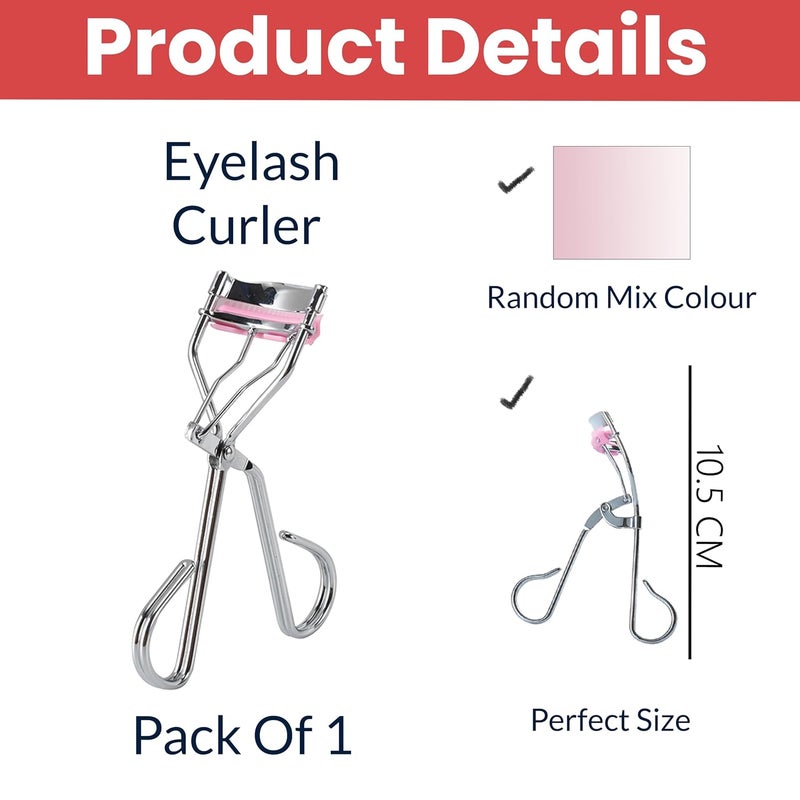 Temperia (1pc) Eyelash Curler for Women - Professional Eye Lash Curler - Eye Makeup Tools Accessories - Creates Eye-Opening & Lifted Lashes (HE145) - Image 2