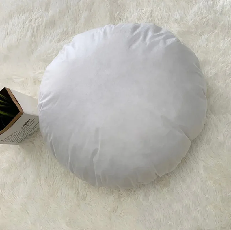 Elyaf Sepeti Fiber Basket Round Throw Pillow Plump Inner Pillow Antiallergic Fiber Sofa Pillow