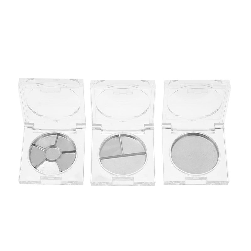 Beaupretty 14Pcs Empty Eyeshadow Palette Refillable Powder Blush Container Clear Foundation Powder Palette for Festivals Party Club Appointment Wedding