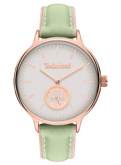 Timberland Norwell Women's Watch 38mm Analog White Dial Ivory Leather Strap