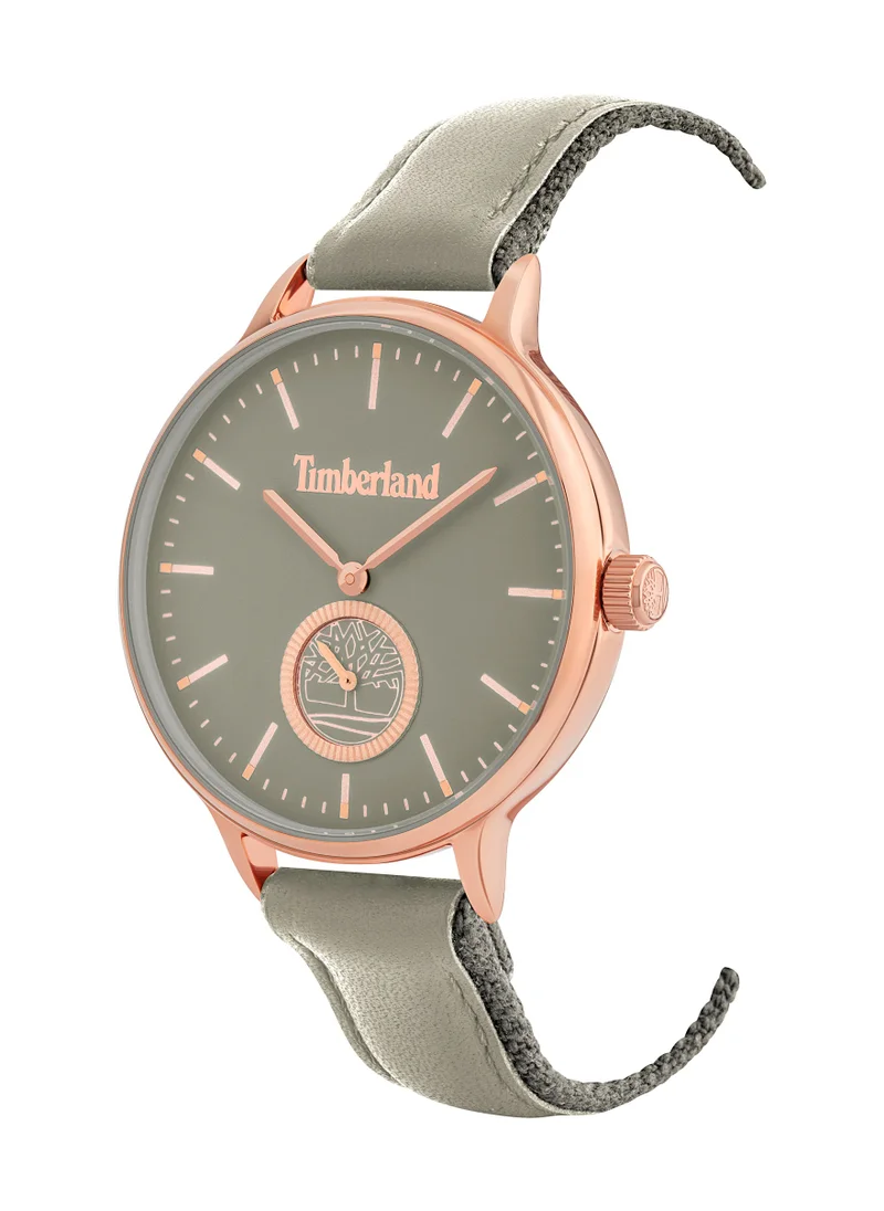 Timberland Norwell Women's Watch 38mm Analog White Dial Ivory Leather Strap