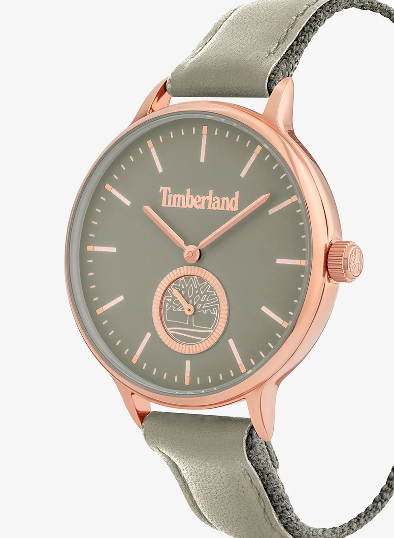 Timberland Norwell Women's Watch 38mm Analog White Dial Ivory Leather Strap
