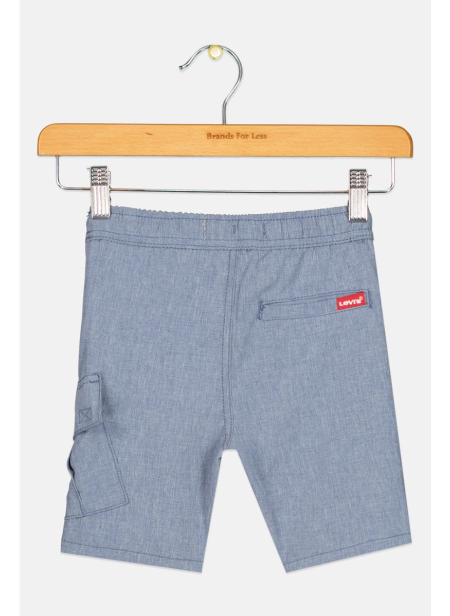 Levi's - Kids Boy Heather Slim Shorts, Navy - Image 1