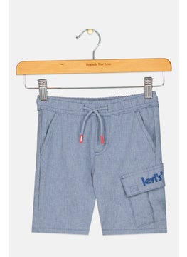 Kids Boy Heather Slim Shorts, Navy