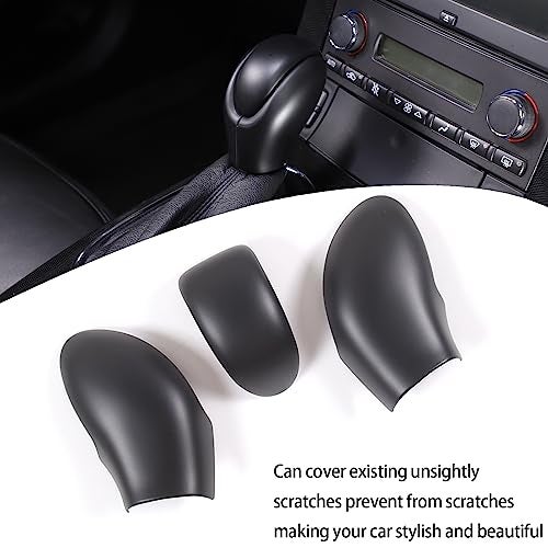 Lcojicep ABS Gear Shift Knob Head Cover Compatible with Corvette C6 2005-2013, Protective Shell (Black) - Image 4