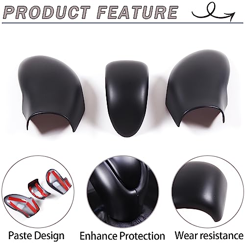 Lcojicep ABS Gear Shift Knob Head Cover Compatible with Corvette C6 2005-2013, Protective Shell (Black) - Image 3