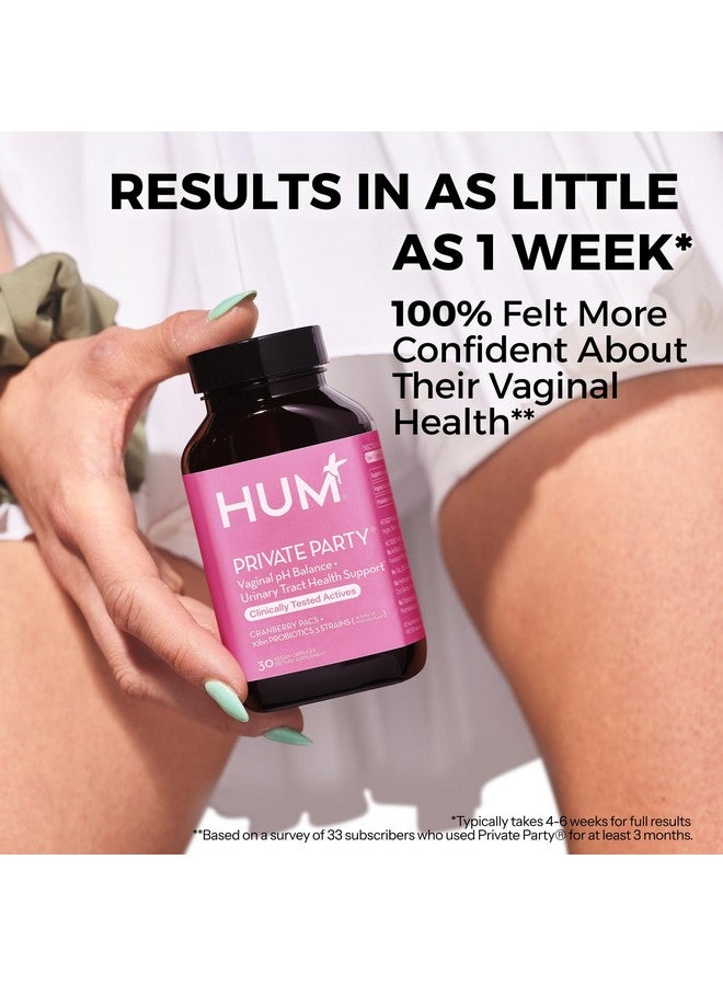 HUM Private Party - Vaginal Probiotics for Women's Health, pH Balance Supplement, and Urinary Tract Support with Cranberry & Lactobacillus Blend | Cranberry Pills, (30 Capsules) - Image 5