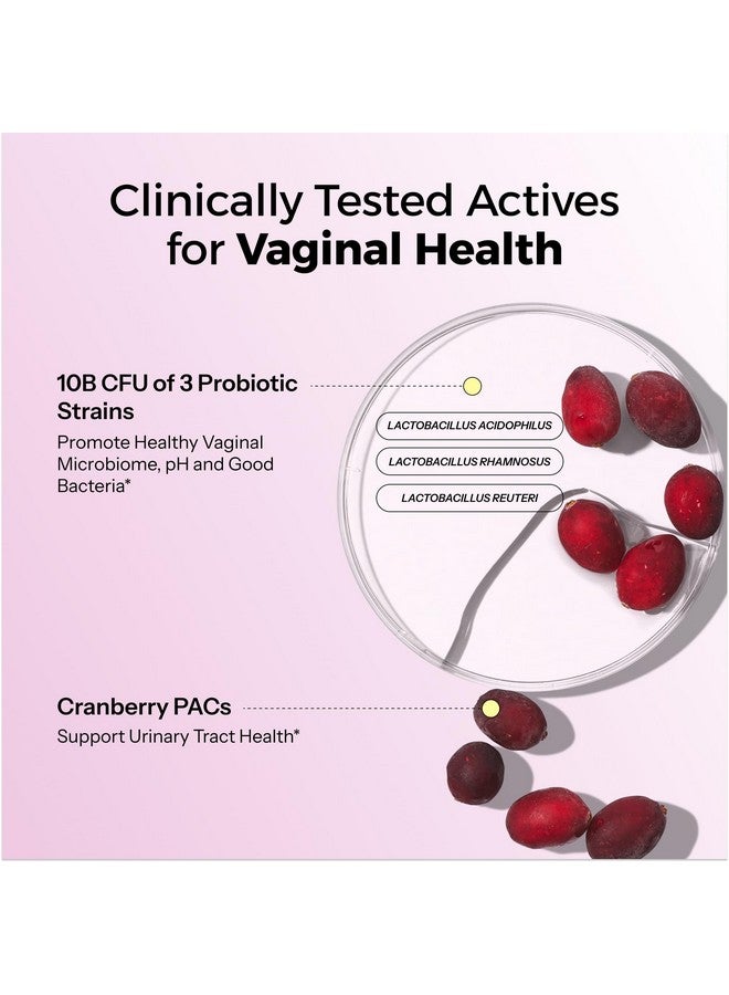 HUM Private Party - Vaginal Probiotics for Women's Health, pH Balance Supplement, and Urinary Tract Support with Cranberry & Lactobacillus Blend | Cranberry Pills, (30 Capsules) - Image 3