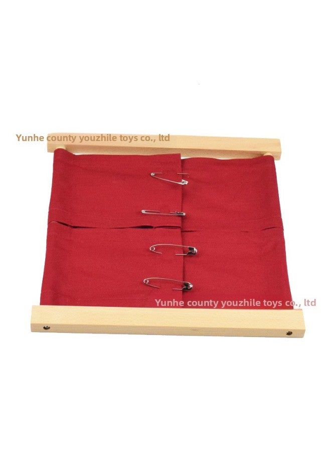 Clothes Rack International Version Montessori Teaching Aids Children's Montessori Kindergarten Direct Daily Life-Color:Safety Pin Clothing Frame  - Image 1