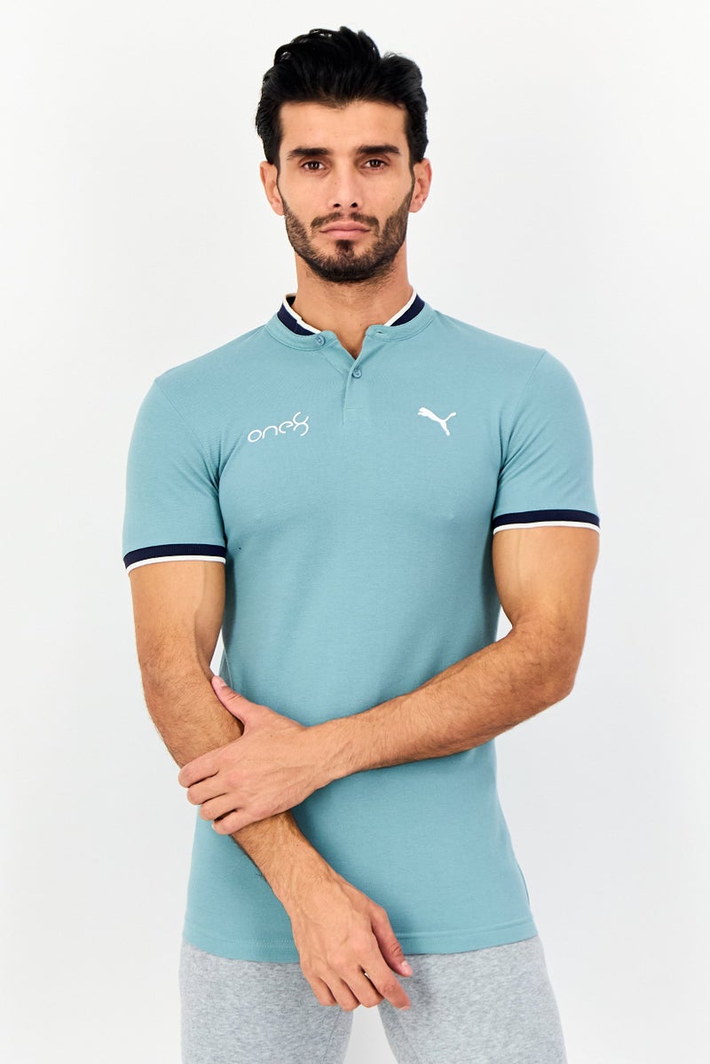 Puma x One8 Men Slim Fit Short Sleeve Outdoor T-Shirt, Sage - Image 1