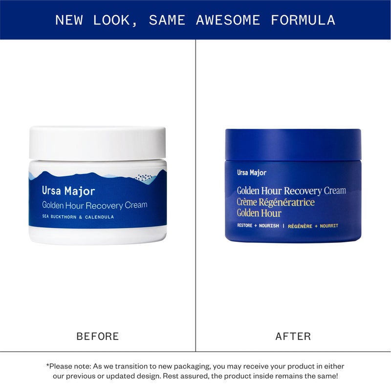 Ursa Major Golden Hour Face Moisturizer | Vegan Recovery Cream for Daily Facial Moisturizing | Repair & Hydrate | Natural Formula for All Skin Types | Cruelty Free & Non-Toxic 1.57 oz - Image 2